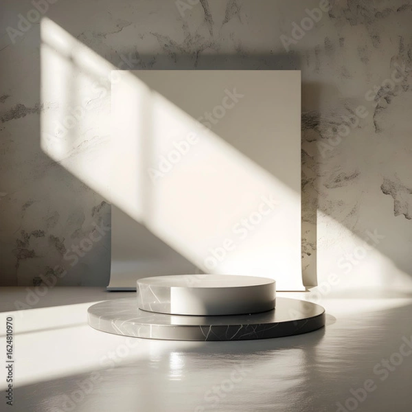 Obraz Product Showcase Stage Background with Soft Lighting