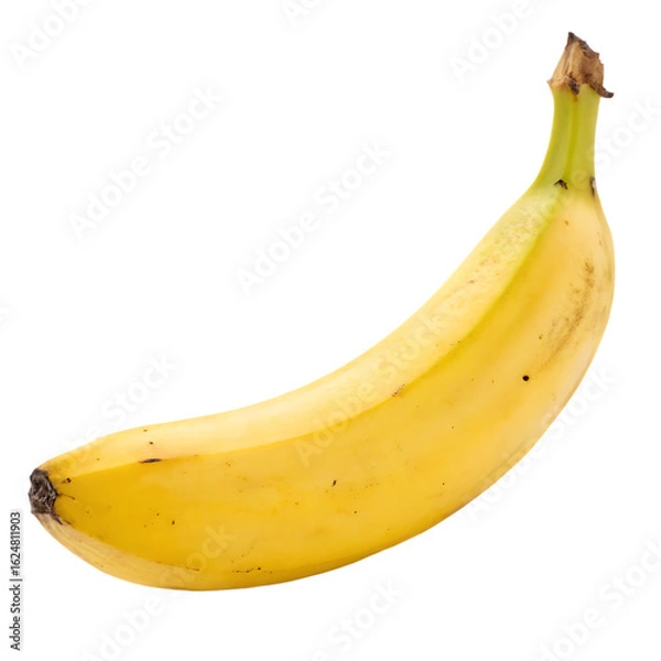 Fototapeta Tropical sweet potassium rich banana fruit isolated on a transparent background png