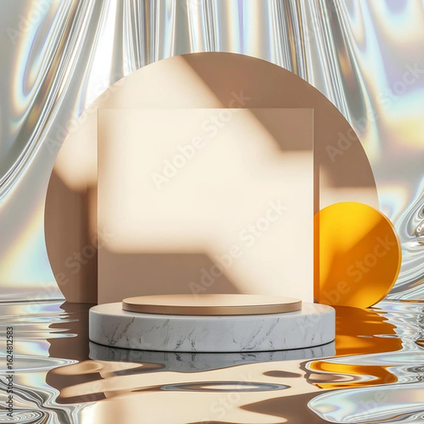 Obraz Product Showcase Stage Background with Soft Lighting