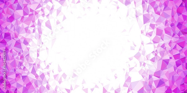 Obraz Abstract delaunay voronoi trianglify polygon gradient background illustration.