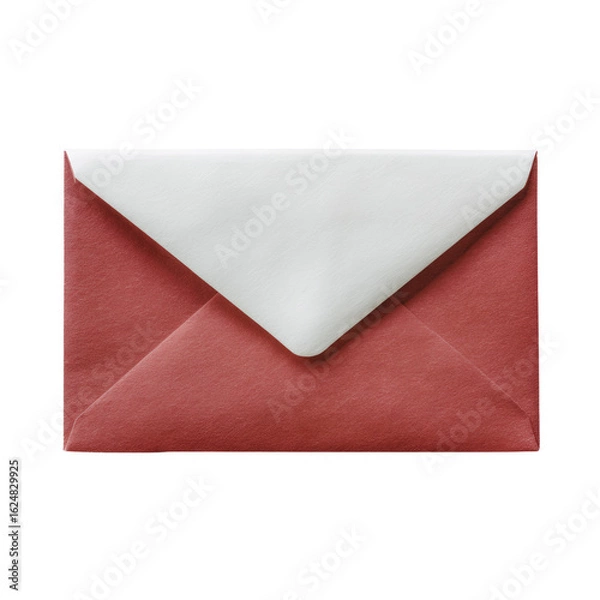 Fototapeta Red envelope with a white border