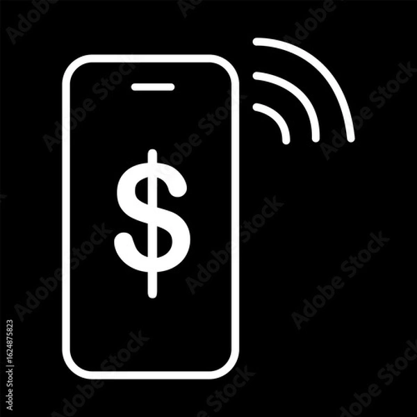 Obraz Digital Money Transfer icon. Vector icon design