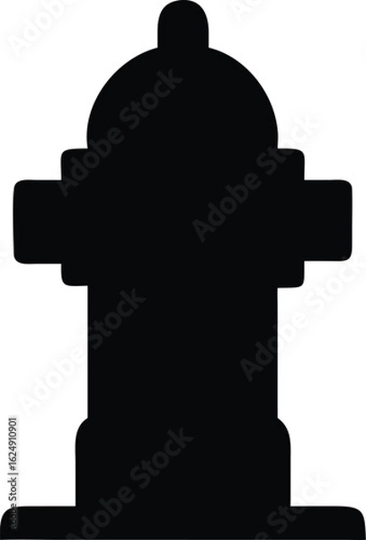 Fototapeta fire hydrant silhouette