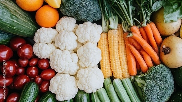 Obraz Vibrant Vegetable Collection: A Feast for the Eyes