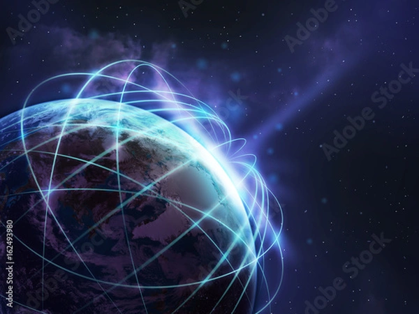 Fototapeta Global Network Background