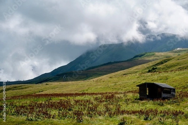 Obraz mountain landscape with clouds