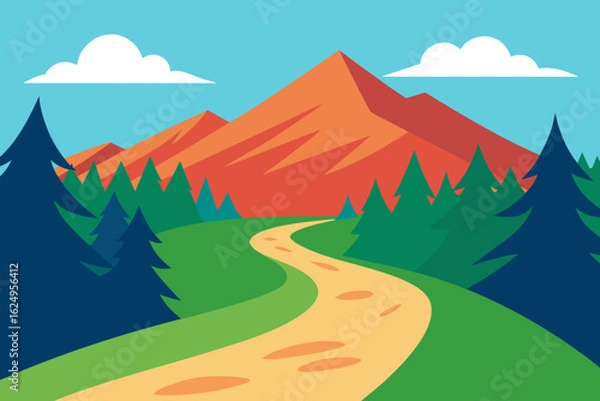 Obraz Creative Background Scene Illustration with Dynamic Artistic Elements Abstract Style