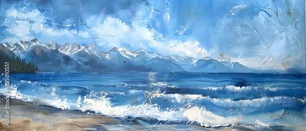 Obraz winter landscape with snow