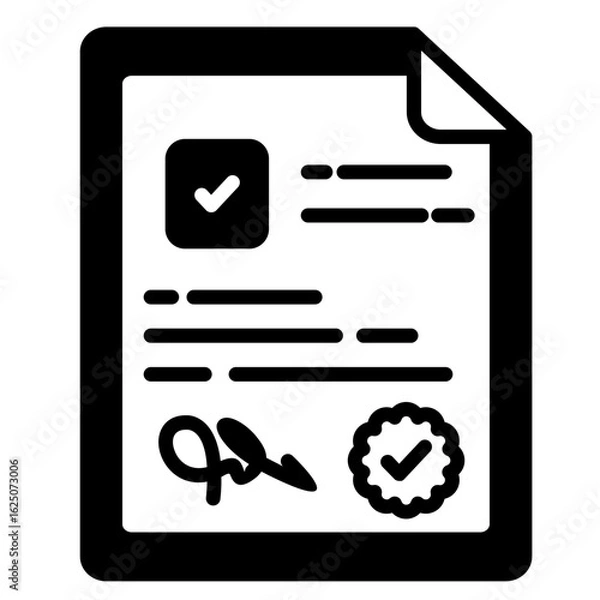 Fototapeta Assignment Icon