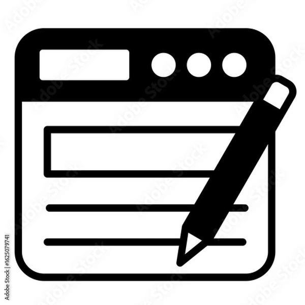 Fototapeta Content Icon