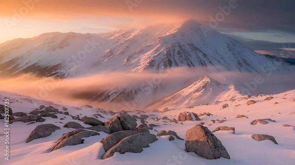 Obraz Sunrise over the mountains