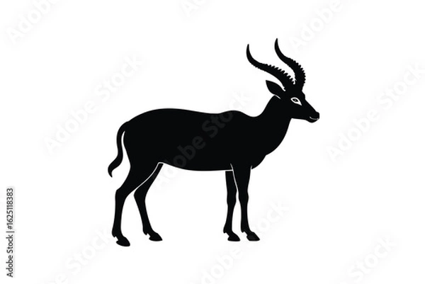Obraz deer silhouette vector
