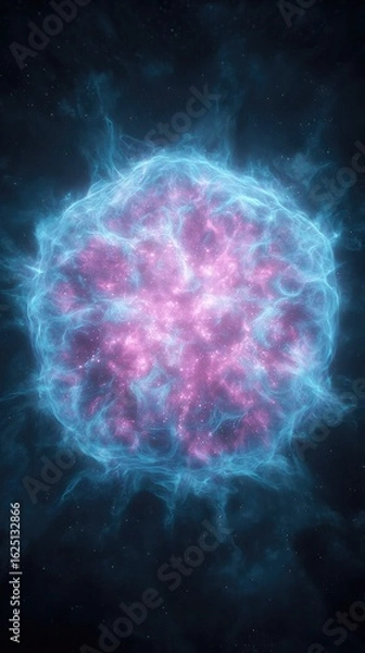 Obraz Abstract Glowing Cosmic Sphere In Space