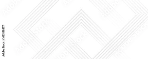 Obraz Abstract white and gray color geometric dynamic lines pattern transparent background design.