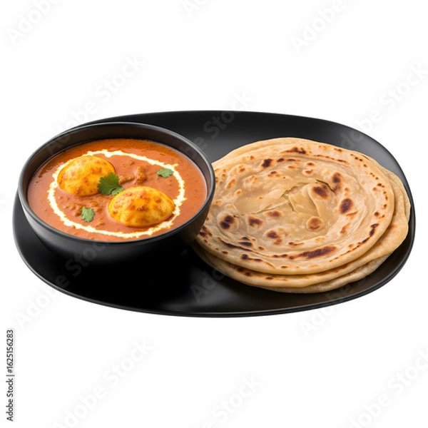 Obraz paratha with egg curry