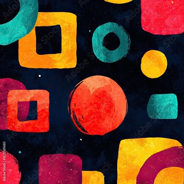 Fototapeta Colorful Geometric Abstract Pattern