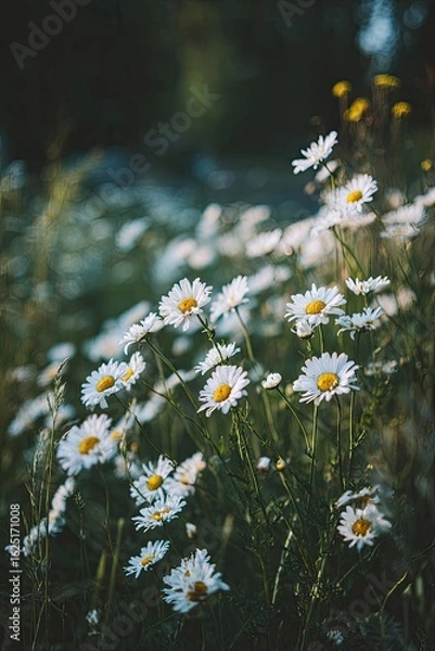 Obraz White Daisies In A Field