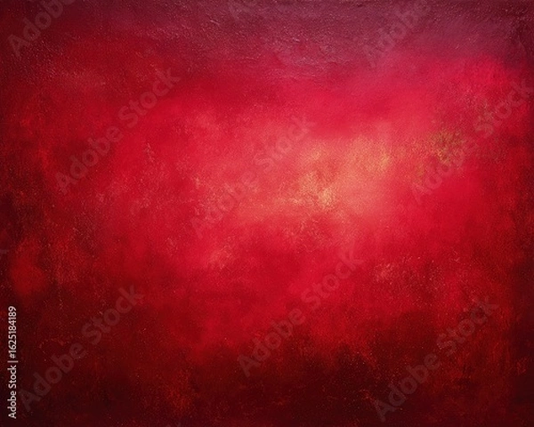 Obraz Vibrant Red Starry Night Sky Background