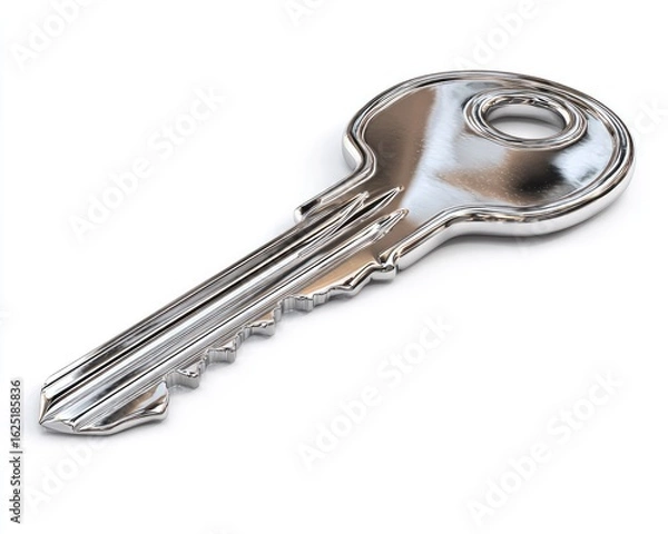 Obraz Silver Metal Key Illustration