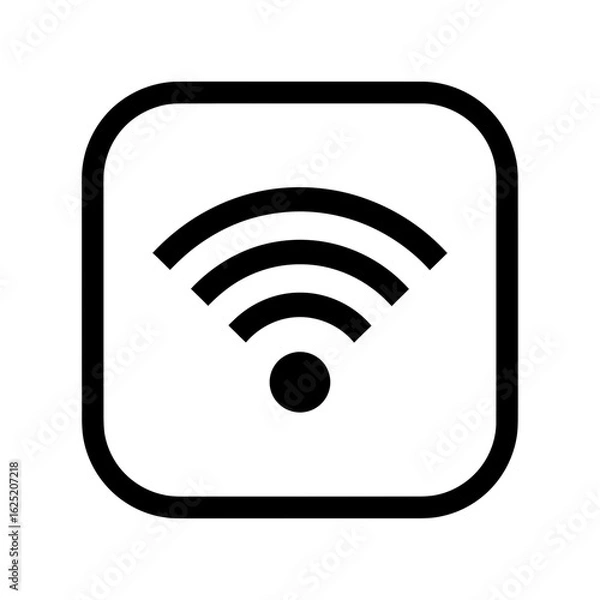 Fototapeta Wifi icon isolated on white background