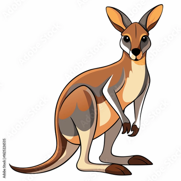 Fototapeta illustration of a kangaroo