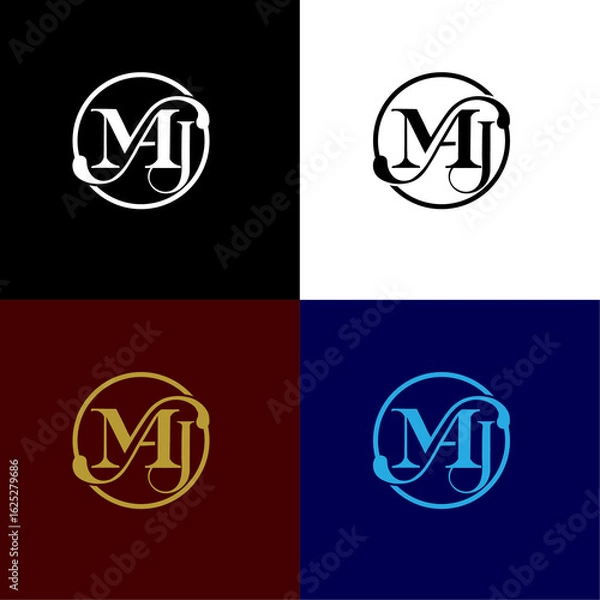 Obraz MAJ round logo design