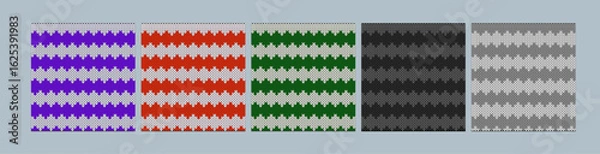 Obraz seamless knitted stripes pattern wallpaper.