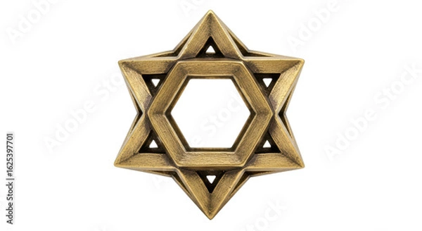 Fototapeta Isolated David's Star Ornament