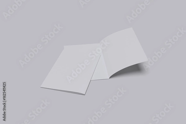 Fototapeta A4 Bifold mockup