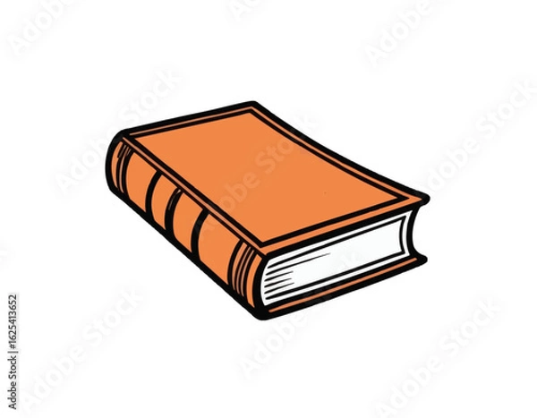 Fototapeta Vector style book on white background