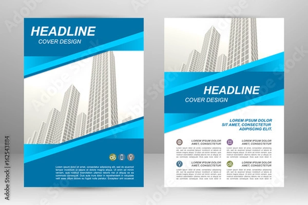 Obraz Flyer template design