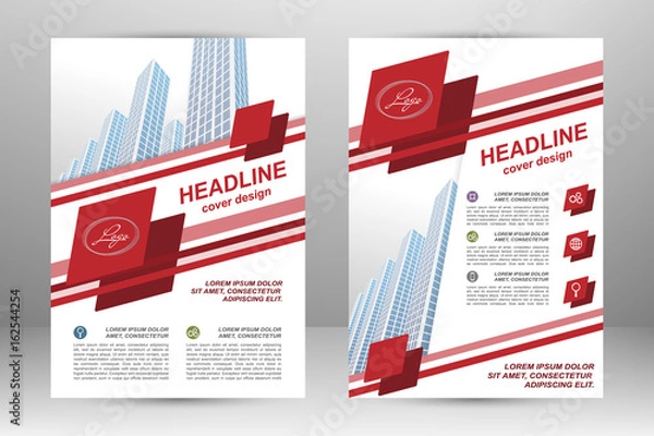 Obraz Flyer template design