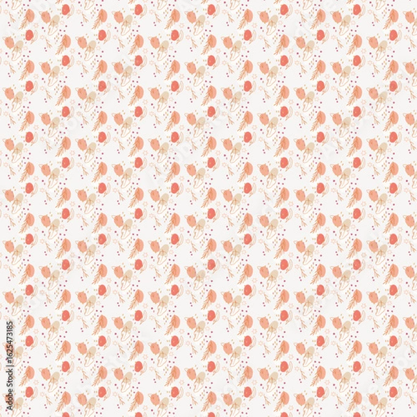 Obraz Soft Peach Floral Pattern Background