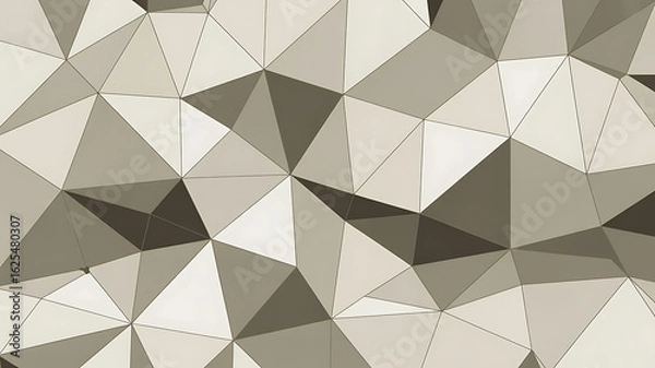 Fototapeta Geometric pattern of triangles in shades of gray, creating an abstract, textured design.