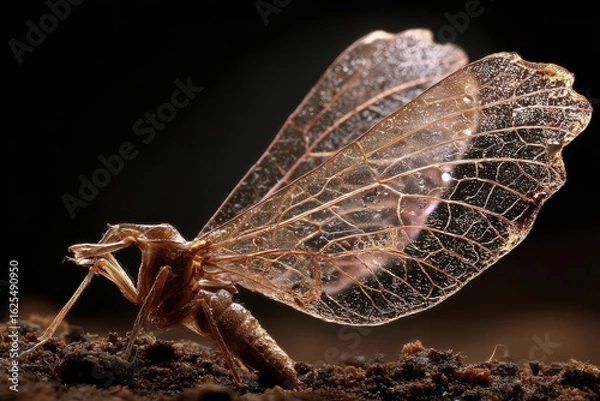 Obraz Delicate Insect Wings - Nature's Masterpiece