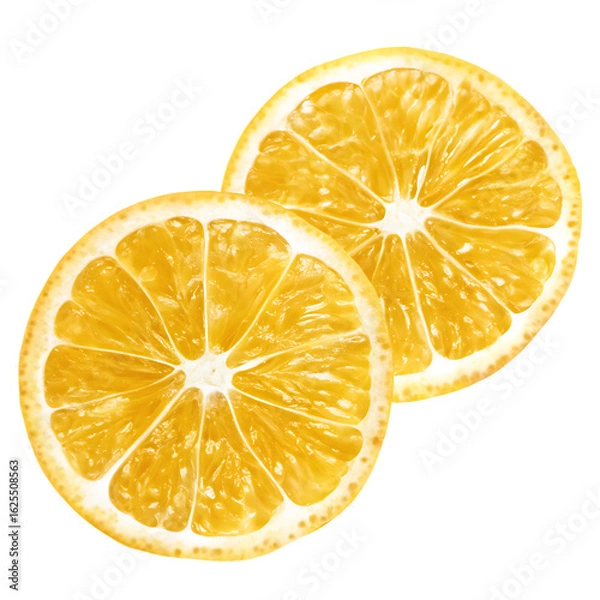 Obraz Citrus fruit slices isolated on a transparent background