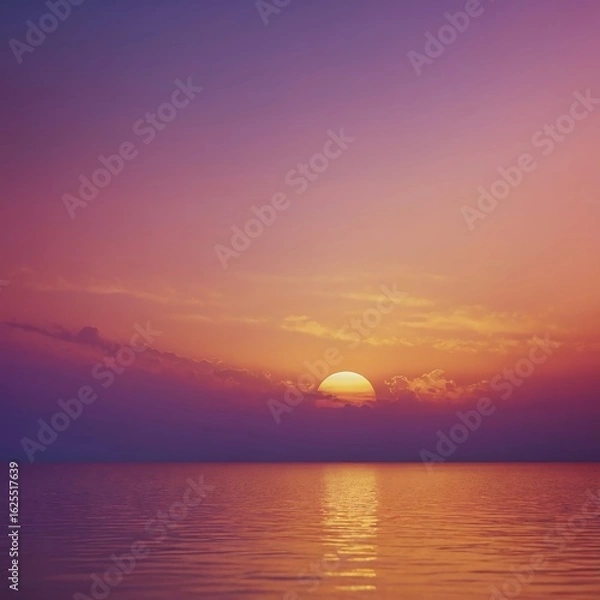 Obraz Gradient Orange Sunset Background for Warm Designs
