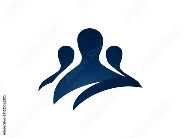 Fototapeta Minimal Vector Human Head – Clean Line Art for UI, Branding, and Digital Identity Concepts