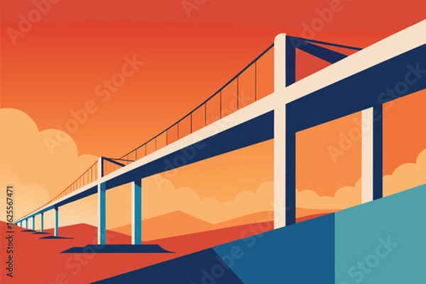 Fototapeta under construction bridge structure   (1).eps