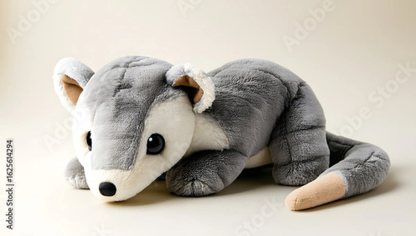 Obraz Sleepy Wolf Plush Toy