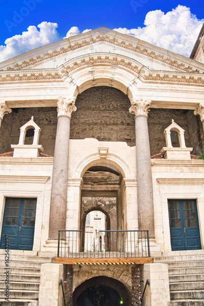 Fototapeta スプリットのディオクレティアヌス宮殿遺跡の景観