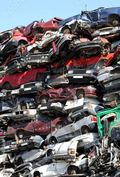 Obraz Сars junkyard