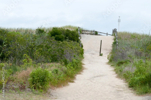 Obraz Sand dunes along the New Jersey shore in Wildwood