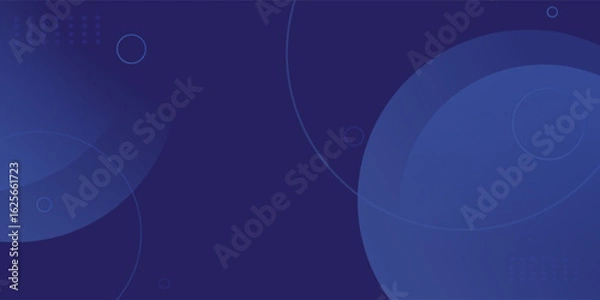 Fototapeta Abstract blue circle background, blue gradient abstract geometric background