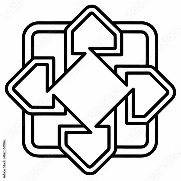 Fototapeta recycling symbol icon