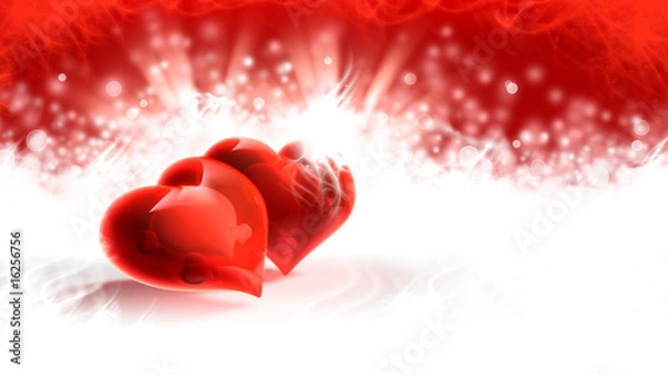 Obraz Serca karty ślubne