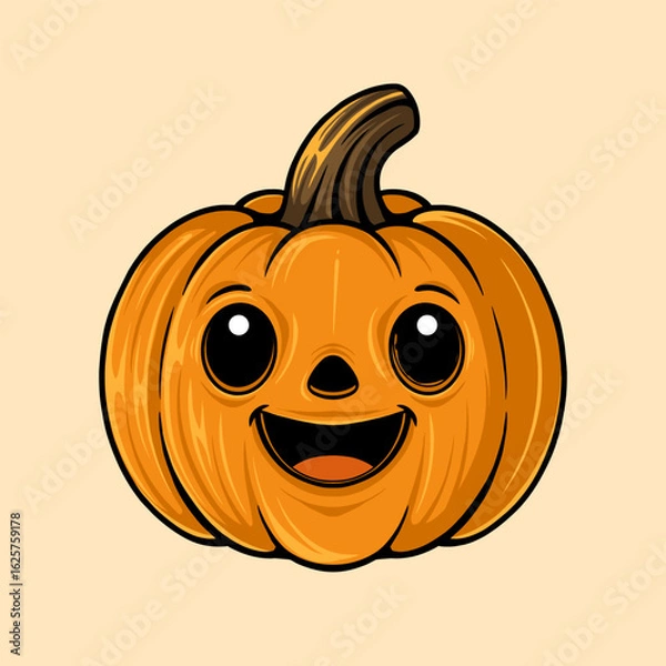 Obraz Adorable Happy Ghost Cartoon