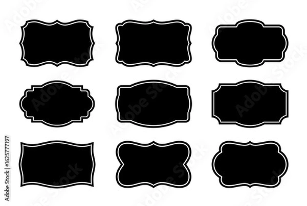 Fototapeta Elegant Vintage Premium and Quality Labels Set – Luxury Badge Design