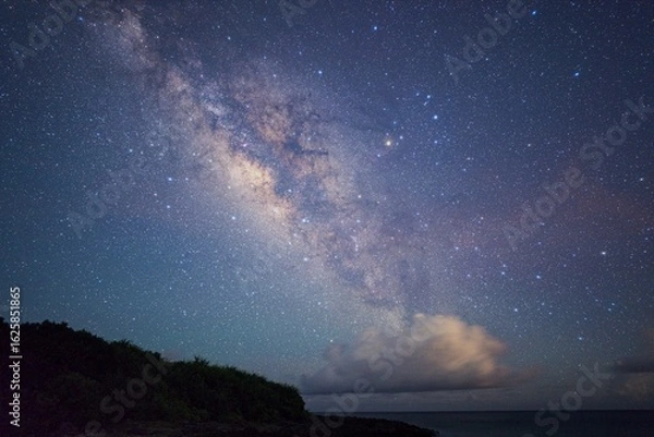 Obraz 海岸から見た天の川