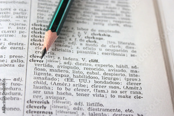 Obraz 'clever' word in English-Spanish dictionary